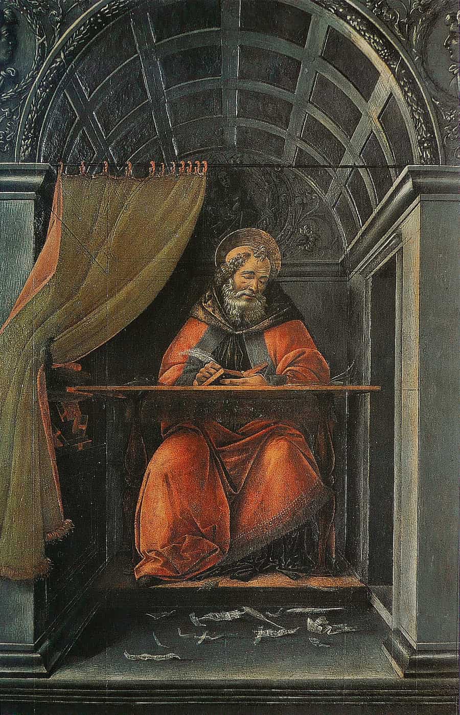 Botticelli's St Augustine in his study