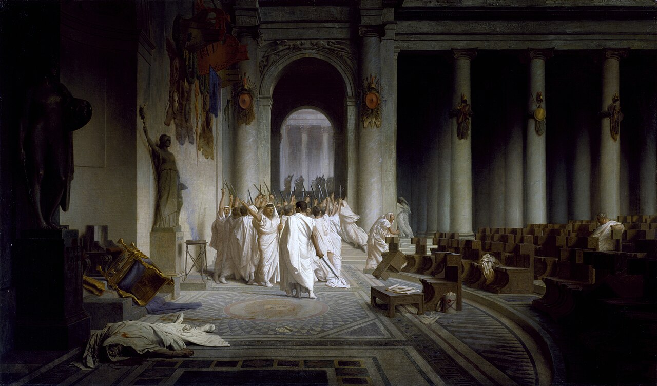 The Death of Caesar, painted by Jean-Léon Gérôme