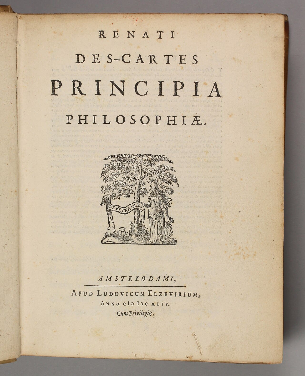 Descartes' Principia Philosophiae of 1644
