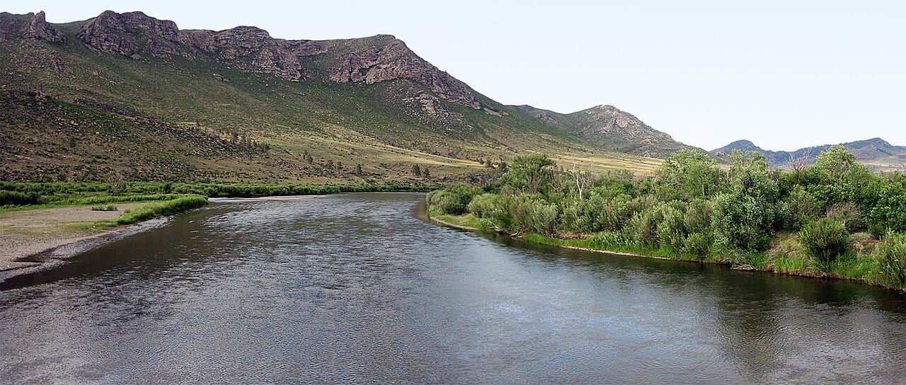 The Onon River in Mongolia, near Genghis Khan's birthplace