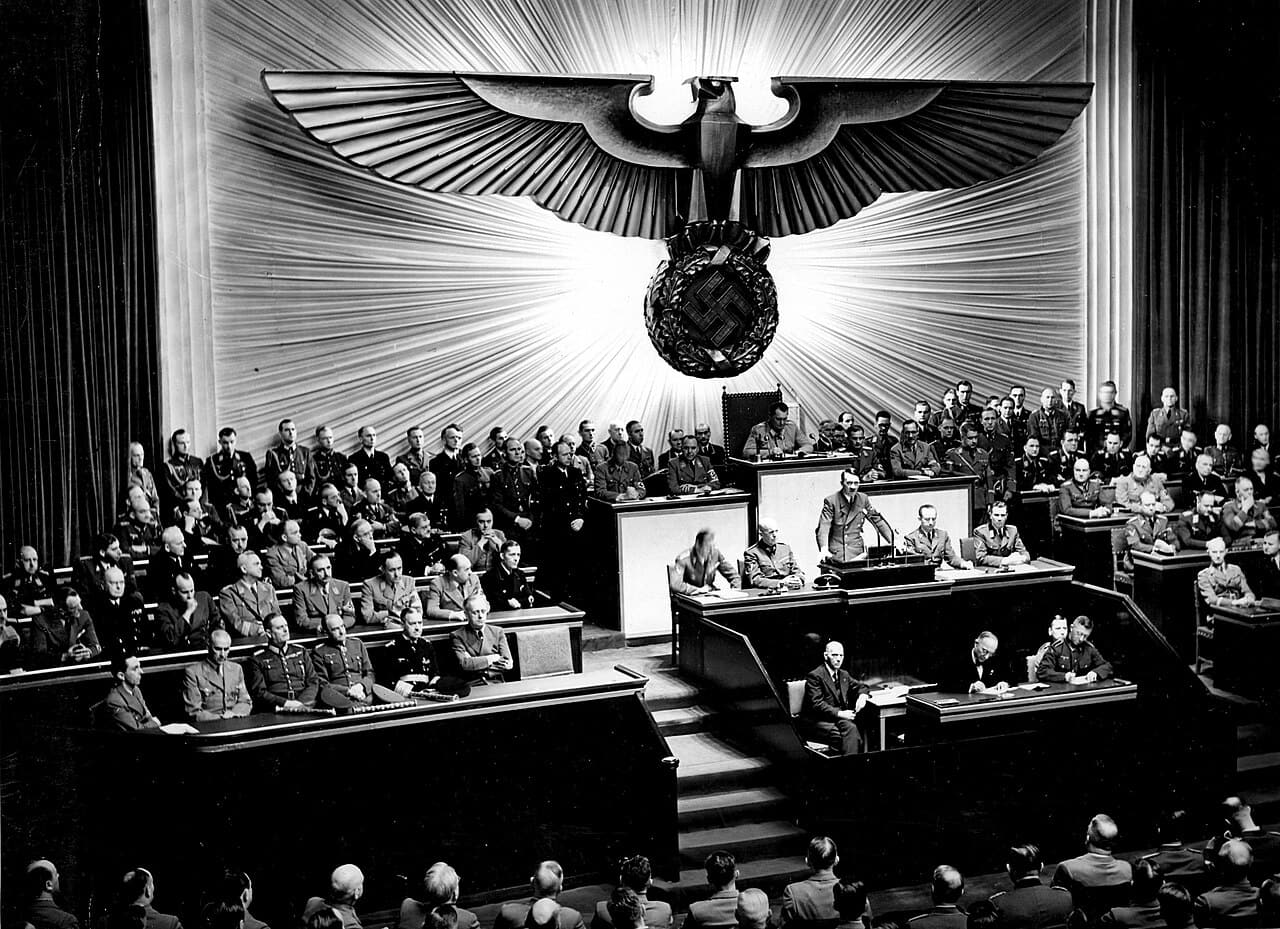 Hitler addressing the Reichstag