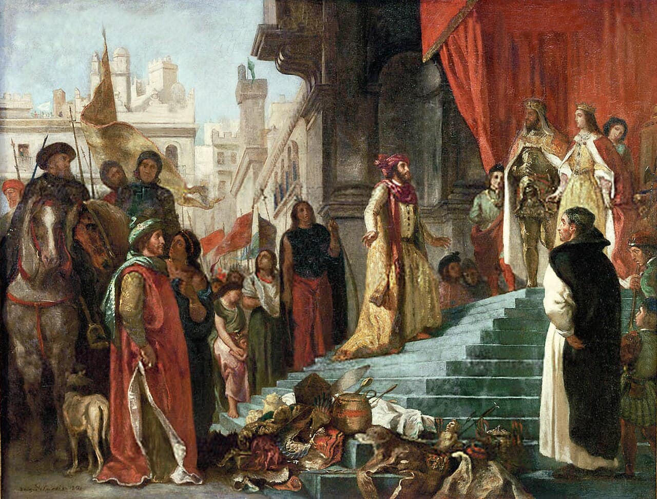 The return of Christopher Columbus to the Spanish court
