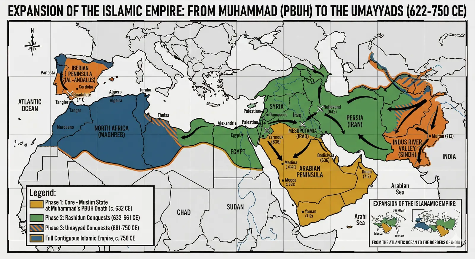 Islamic Empire (622CE - 750CE)