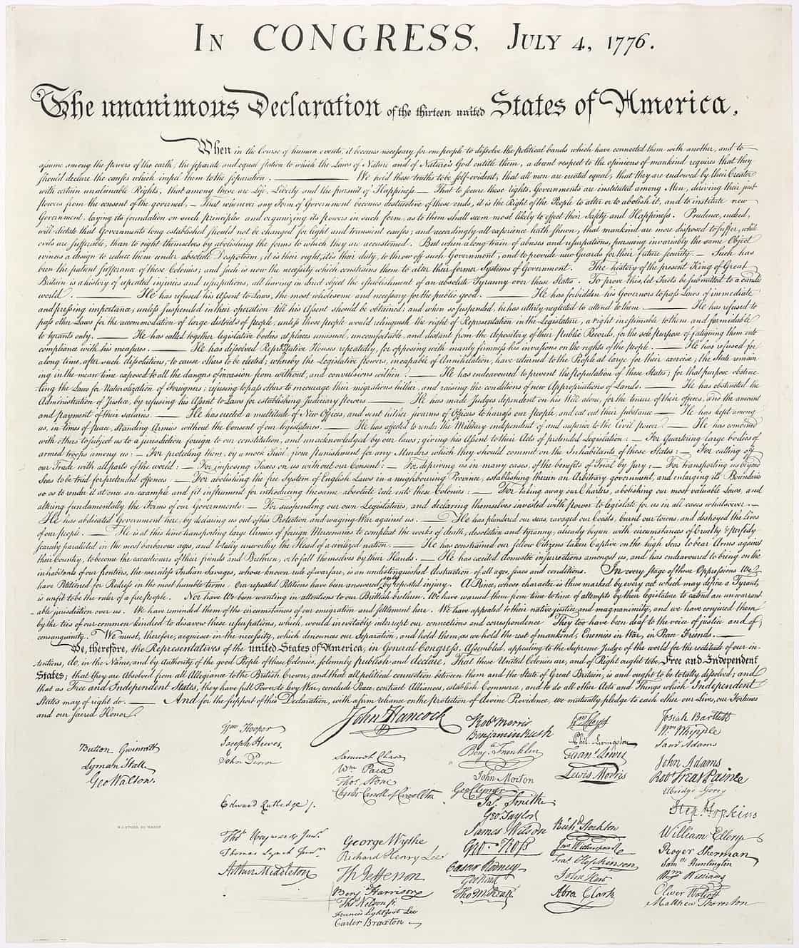 The United States Declaration of Independence