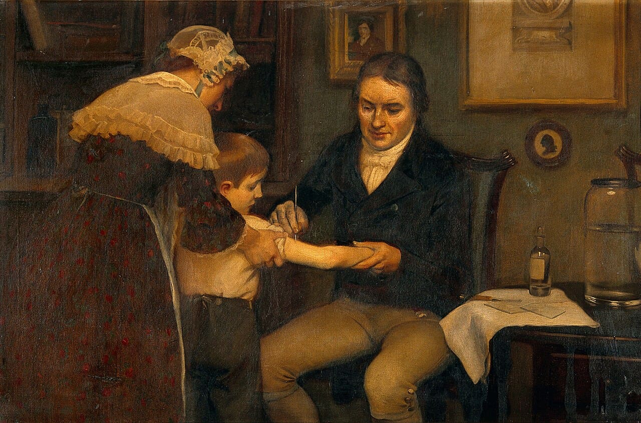 Jenner inoculating James Phipps