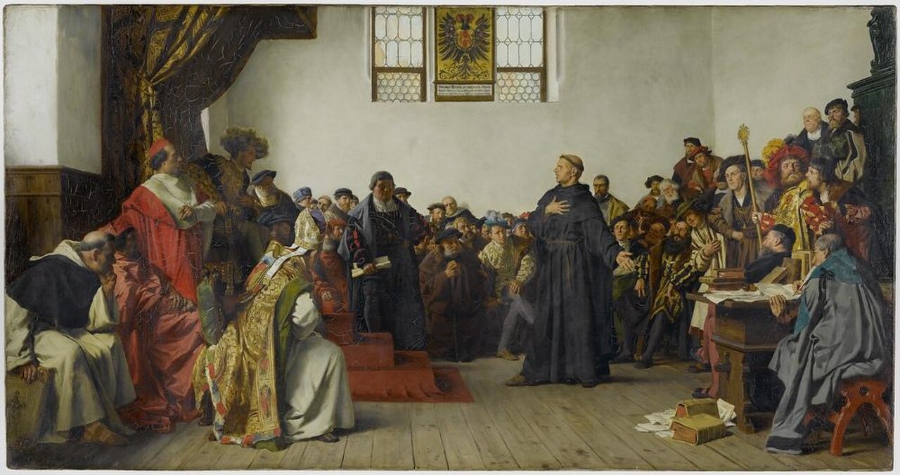 Luther before Charles V at the Diet of Worms, 1521