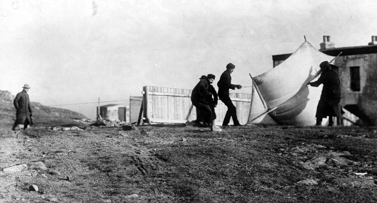Marconi at Signal Hill, Newfoundland