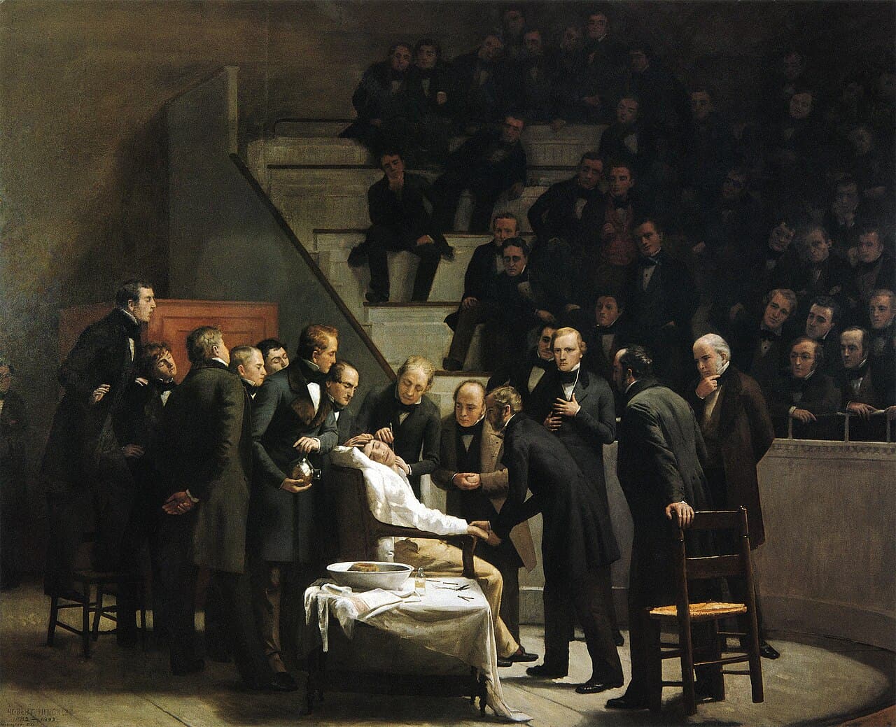 The First Operation Under Ether, painted by Robert Hinckley