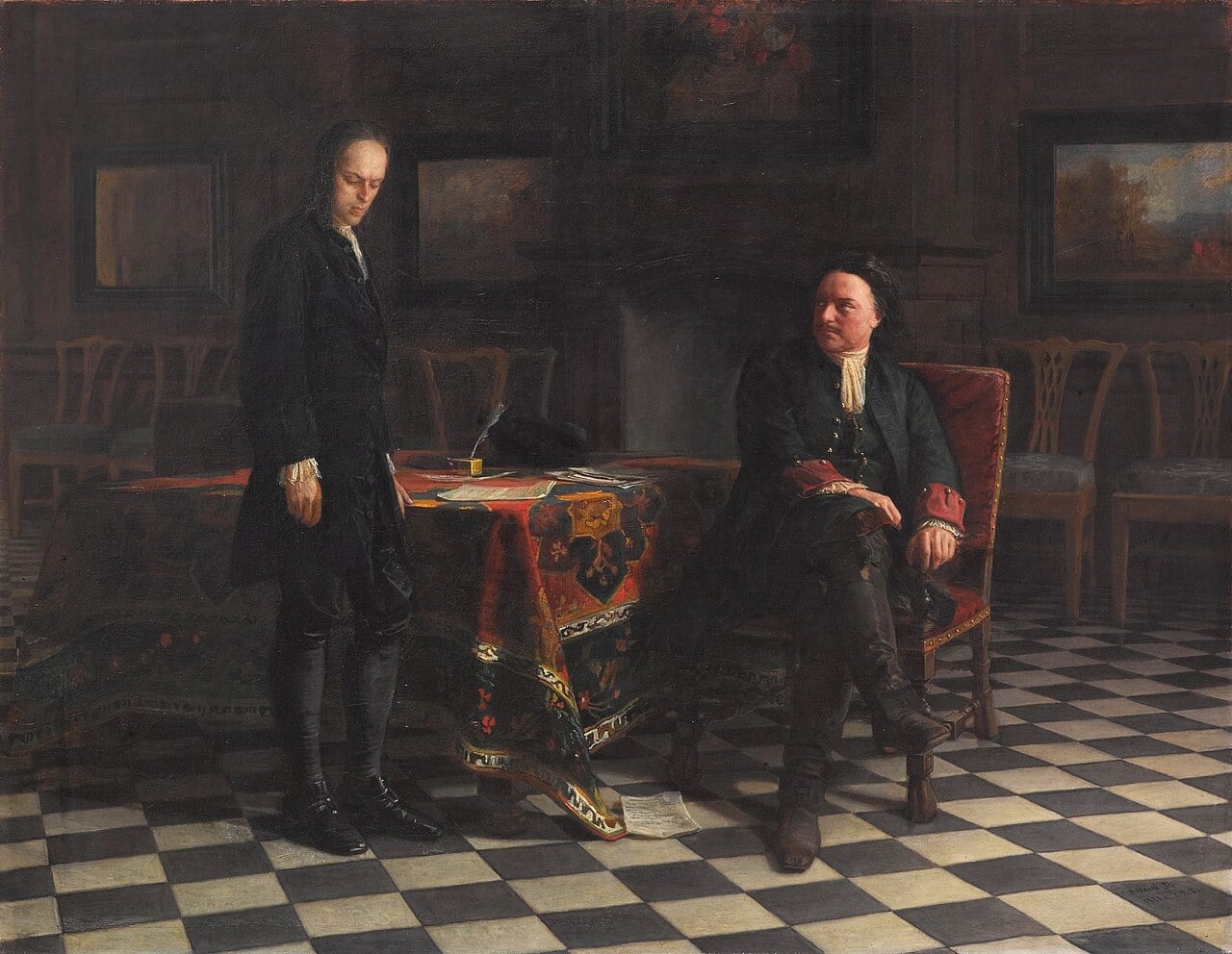 Peter the Great interrogating the Tsarevich Alexei