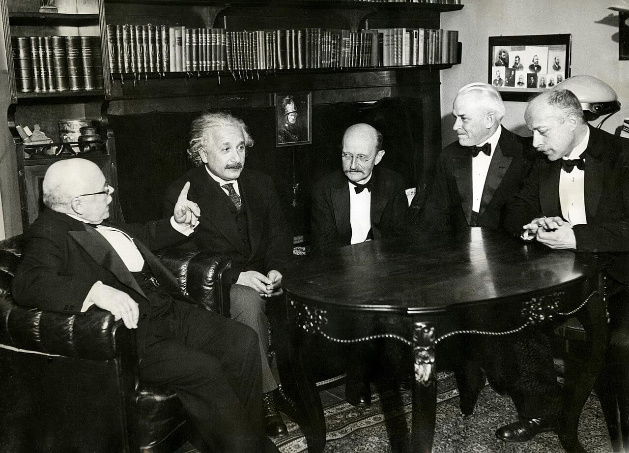 Nernst, Einstein, Planck, Millikan and von Laue in 1931