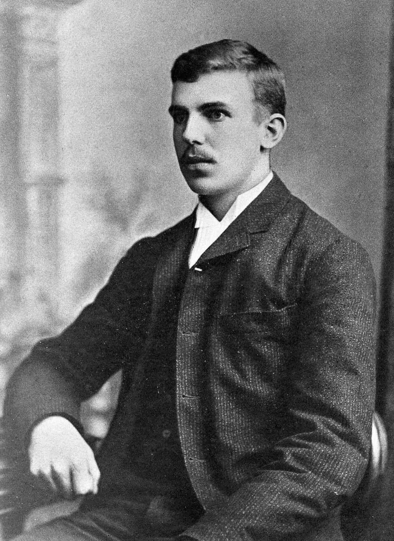 Ernest Rutherford in 1892, before leaving New Zealand for Cambridge