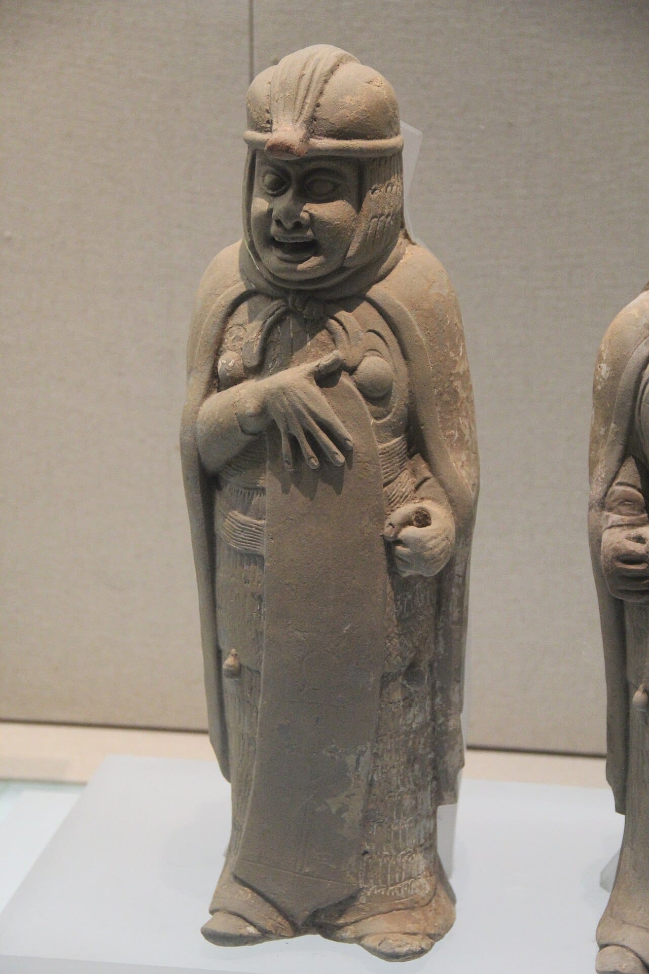 A Sui dynasty pottery tomb guardian