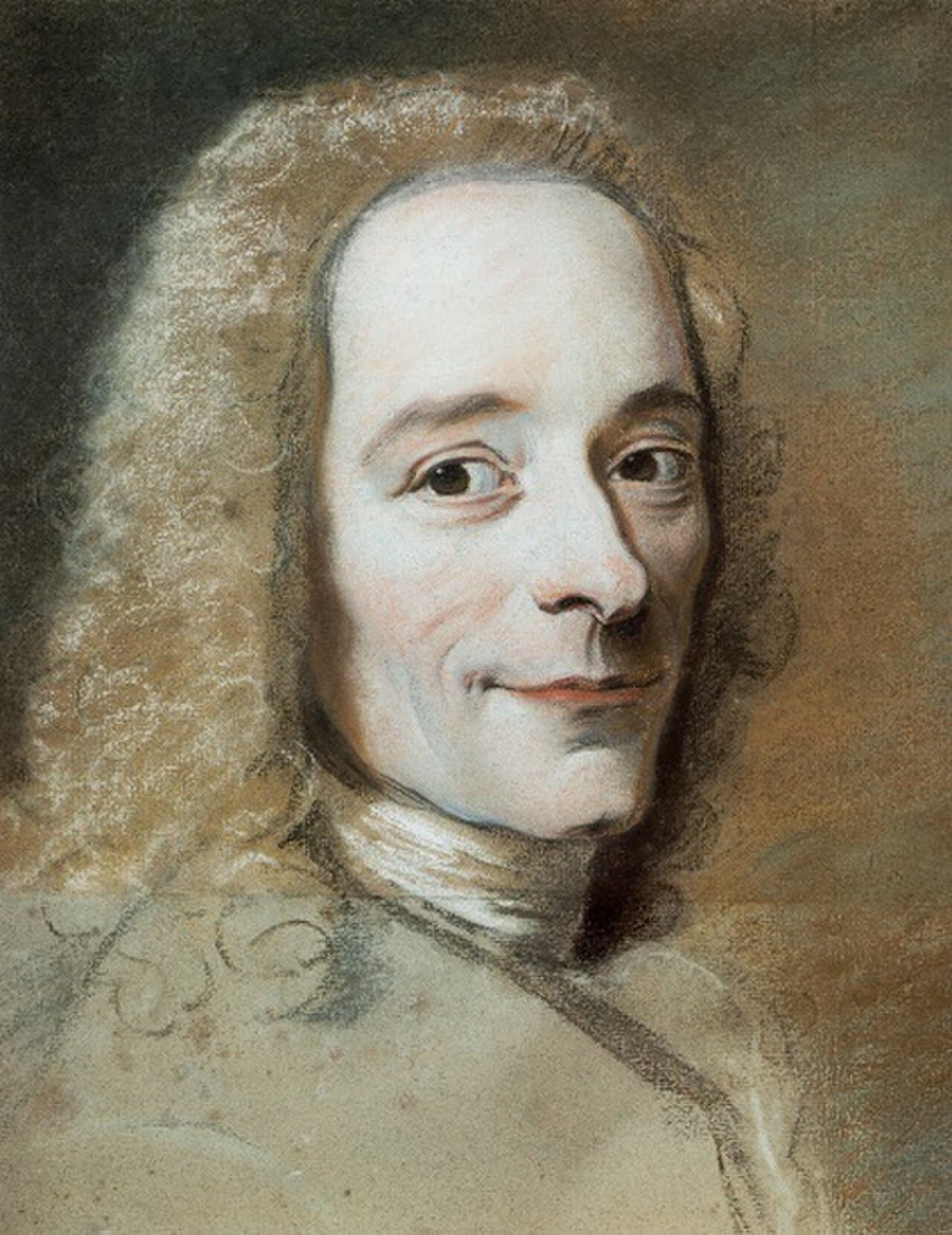 Voltaire in 1735, painted by Maurice Quentin de La Tour