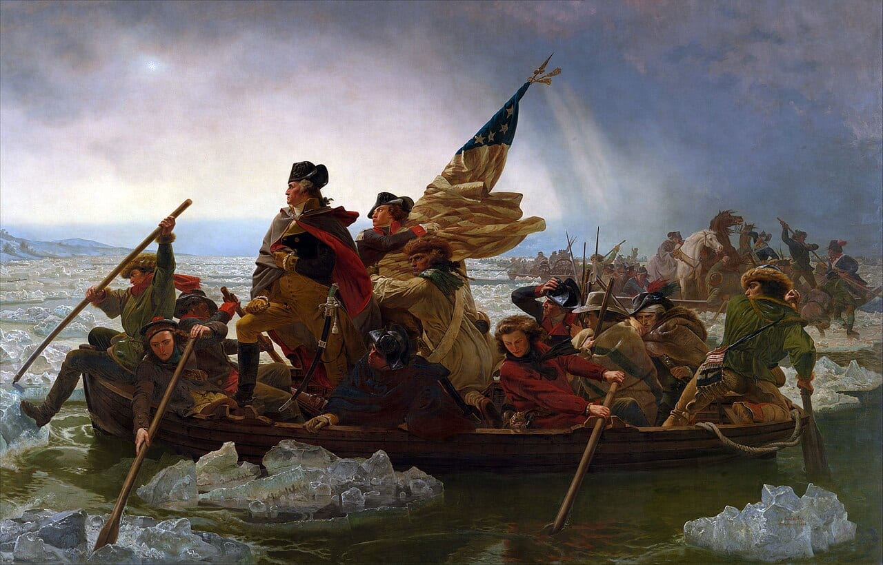 Washington Crossing the Delaware, painted by Emanuel Leutze in 1851