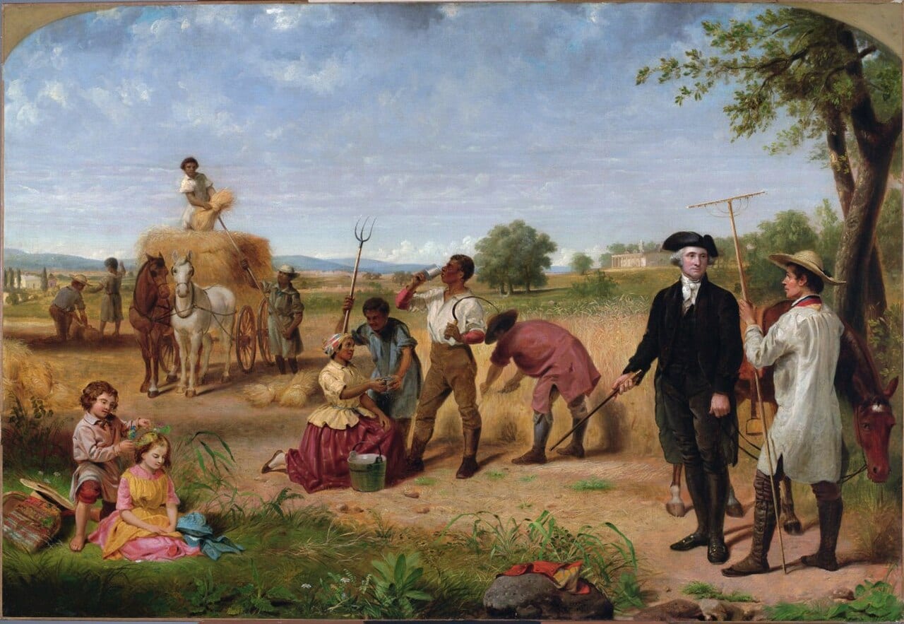 George Washington as a farmer at Mount Vernon