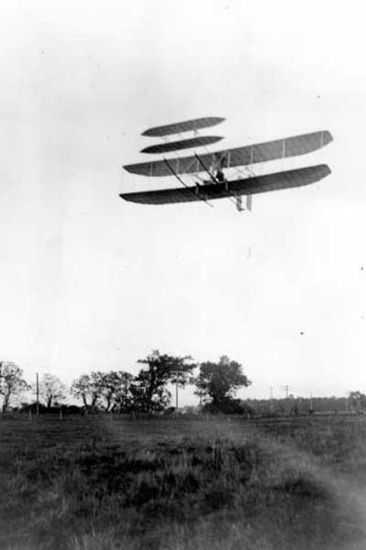 The 1905 Wright Flyer III at Huffman Prairie