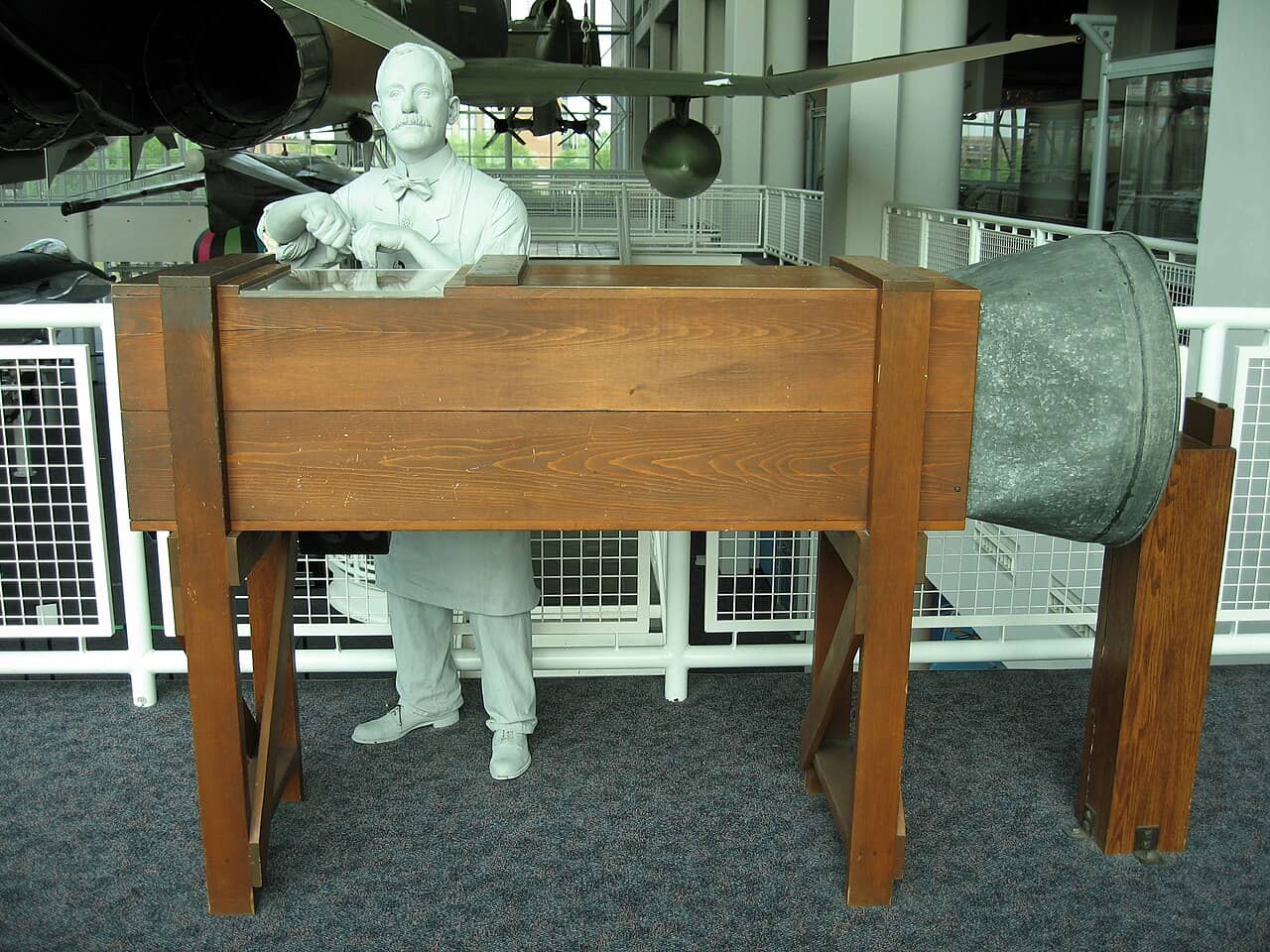 A replica of the Wright brothers' 1901 wind tunnel