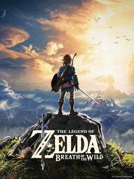 Cover art for The Legend of Zelda: Breath of the Wild, the best-selling Zelda game at 34.06 million copies on Nintendo Switch.